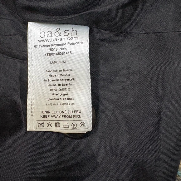 ba&sh Checkered Beige and Blue Jacket - Picture 11 of 16